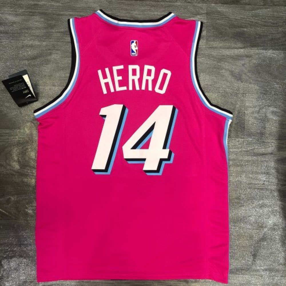 Men's Miami Heat Tyler Herro #14 Pink Swingman Jersey - City Edition-Pro Kit Vault | Brand New 26/27 Sports Jerseys